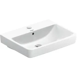 Waschtisch Duravit No. 1 600 x 175 x 460 mm, mit Überlauf, 1 Hahnloch, weiß - 2375600000