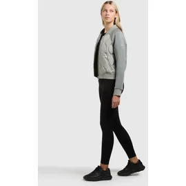 khujo Steppjacke "MALAYA", Damen, Gr. M, grau (cloud grün), Web, 100% Nylon, unifarben, regular fit hüftlang, Raglanärmel Rippbündchen, Jacken Steppjacke