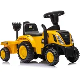 Lemodo Rutschauto Traktor Gelb mit Anhänger