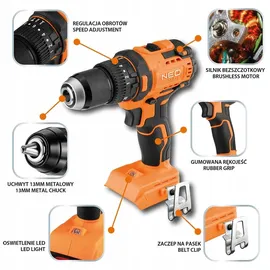 Neo Tools Akku-Schlagbohrschrauber 18V ohne Akku