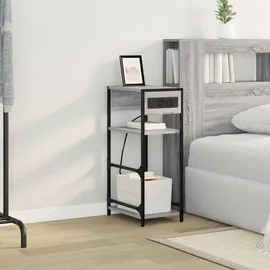 vidaXL Nachttisch Grau Sonoma 40 x 27 x 76 cm Holzwerkstoff