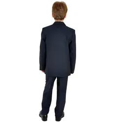 Anzug FAMILY TRENDS, Herren, Gr. 86, EURO-Größen, blau, 100% Polyester, unifarben, elegant, Anzüge, im eleganten Look