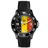 ICE-Watch - ICE world Belgium - Schwarze Herrenuhr mit Silikonarmband - 015733 (Medium)