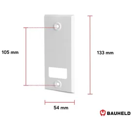 BAUHELD Gurtwickler Abdeckplatte 105mm 6 Stück