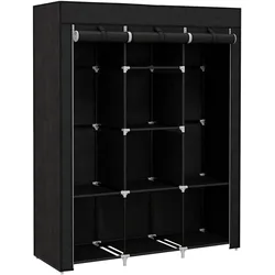 HOMCOM Stoffschrank Stahl, Vliesstoff