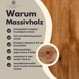 Marrakesch Orient & Mediterran Interior Kleiderschrank Aday 90 x 150 x 40 cm Braun