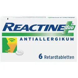 Reactine Duo mit Cetirizin und Pseudoephedrin 6 St