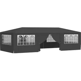 vidaXL Profi-Partyzelt 4 x 9 m inkl. 4 Seitenteile Anthrazit