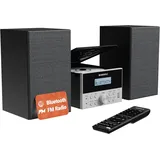 OAKCASTLE HIFI150 Stereoanlage | 5.2 Bluetooth Musikanlage mit DSP-Lautsprechern | 20W HiFi Anlage | CD Player HiFi mit UKW Radio | Massivholz Kompaktanlagen | USB, AUX, MP3, CD, CD-R | Fernbedienung