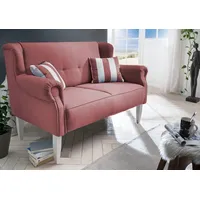 Home affaire Küchensofa Moro, inkl. 2 Stk. Zierkissen gestreift, verschiedenen Stoffe und Farben rot 170 cm x 99 cm x 73 cm