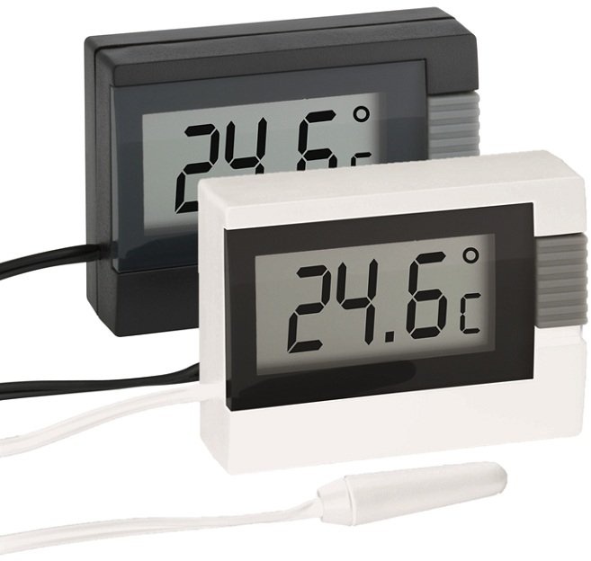 Preisvergleich Produktbild TFA Dostmann Digitales Innen-Aussen-Thermometer-Schwarz