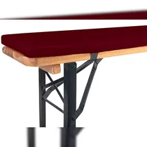 TexDeko Bankauflage 220 x 25 x 2 cm rot 1 St.