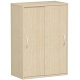 Geramöbel Schiebetürenschrank Flex S-383502-AA ahorn 2 Fachböden 80,0 x 42,5 x 118,2 cm