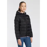 Champion Steppjacke, mit Kapuze, Für Kinder, Gr. XXL (176), schwarz2, , 37874116-XXL