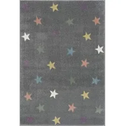 LIVONE Kinderteppich Happy Rugs Fame silbergrau/multi, 100x160 cm