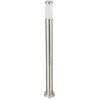 ETC Shop LED Stehlampe, Edelstahl, opal, H 110 cm