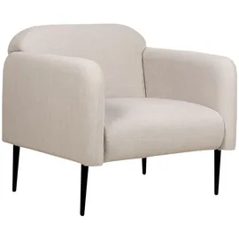 Beliani Sessel, Grau, Schwarz, Textil, 1-Sitzer, 83x77x74 cm, Wohnzimmer, Sessel, Polstersessel