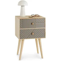 Idimex Nachtschrank Pelo 35 x 28 x 53 cm Grau
