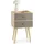 Idimex Nachtschrank Pelo 35 x 28 x 53 cm Grau