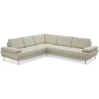 ComfortPlan Ecksofa Bristol Leder White