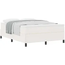 vidaXL Boxspringbett 160 x 200 cm Creme