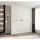 abiks möbel Drehtürenschrank COMO 200 x 245,5 x 40 cm Schwarz/Weiß