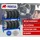 Proregal Reifenregal Metall 110x100x35 cm blau mit 2 Ebenen für 8 Reifen