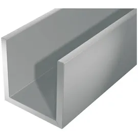 GAH Alberts U-Profil gleichschenkl.ungelocht L2000 x B12 x H10mm Aluminium, silberfarbig
