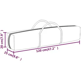 vidaXL Partyzelt Faltbar mit Seitenwänden Creme 3 x 6 m