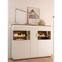 MCA Furniture MCA Highboard Palermo Dekor Weiß