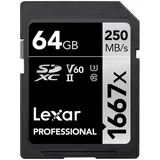 Lexar SDXC Professional 64GB Class 10 UHS-II V60