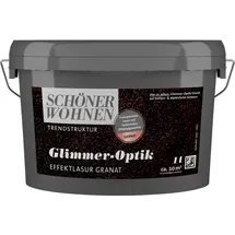 Schöner Wohnen Trendstruktur Glimmer-Optik Effektlasur 1 l granat