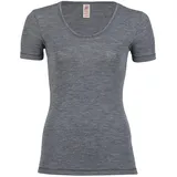 Engel Damen Shirt Kurzarm Grau 38-40