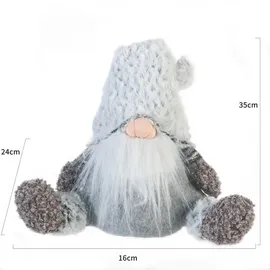 Mobili Rebecca Schwedischer, Grau, Textil, 24x35x16 cm, Dekoration, Weihnachtsdekoration