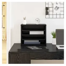 vidaXL Schreibtisch Organizer Schwarz Eichen-Optik 36 x 26 x 29,5 cm, Bürotisch Aufbewahrung, moderner Organizer, idealer Helfer für deinen Arbeitsplatz, ordentliches Caddy