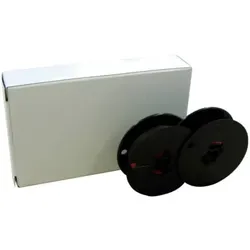 Farbbandkassette Gr.1D Seide, schwarz/rot Seide