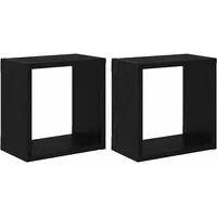 VidaXL Wandregale Schwarz-Eiche MDF 26 x 15 x 26