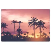 cover-your-desk Schreibtischunterlage für Kinder und Erwachsene Palmen im Sonnenuntergang, aus hochwertigem Vinyl , 60 x 40 cm