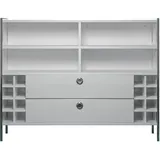 trendteam Bartisch 140 x 109 x 48 cm Weiß
