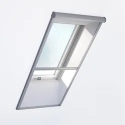 Dachfenster mit Insektenschutzrollo, PVC, RoofLite+ made by Velux Group, Solid PVC, mit Fliegengitter, 55x78 cm, individuell konfigurieren