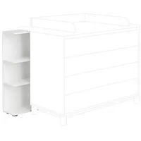 Paidi Babyunterstellregal Wickelkommoden-Unterstellregal, Weiß, 3 Fächer, 45.0x92.4x21.3 cm, Blauer