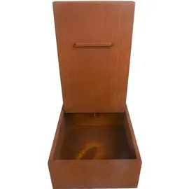 Estexo Springbrunnen Wasserfall Wasserlauf Zierbrunnen Rost 77x66x128 cm