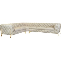 Leonique Chesterfield-Sofa Amaury L-Form«, beige