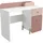 Demeyere Kinderschreibtisch Jade 103,4 x 80,1 x 43,5 cm matt rosa