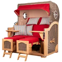 Mr. Deko bene living Strandkorb Komplettset Ammersee Grande XL