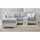 furn.design Couch 3-Sitzer Creme/Blau