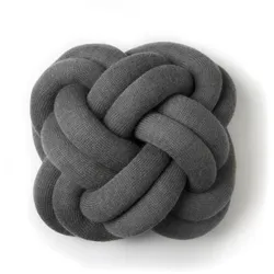 Design House Stockholm - Knot Kissen, dunkelgrau