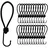 Offgridtec 25 Stk. Spanngummi 15cm, Expander mit Haken, 5mm Universal Ladungssicherung für Planen, und Anhängernetz