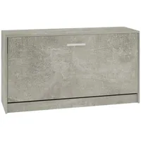 VidaXL Schuhbank Betongrau 80x24x45 cm Holzwerkstoff