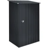 Hoggar - Metallisches Gartenhaus 1100 L Stark - Tür mit Scharnieren - Riegelverschluss – Grau - Außenlager-Schrank